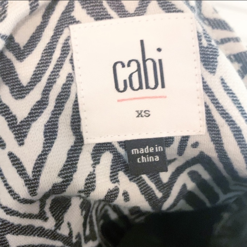 Cabi #3430 Zig Zag Fitted Coat Gray White Size XS - Picture 9 of 12